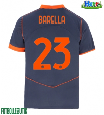 Inter Milan Nicolo Barella #23 Tredje Tröja 2025-26 Kortärmad
